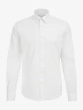 Van Gils White Slim Fit Long Sleeve Dress Shirt New 15.5